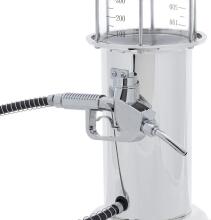Relaxdays Chrome Drink Dispenser Art.128502 hromēts dzērienu dozators, alus degvielas sūknis, 900 ml