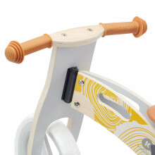 KinderKraft'21 Runner Natural Yellow Art.KRRUNN00YEL0000  Детский велосипед/бегунок с деревянной рамой