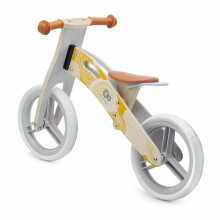 KinderKraft'21 Runner Natural Yellow Art.KRRUNN00YEL0000  Baby Bike (wooden)