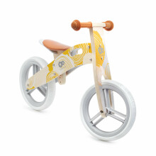 KinderKraft'21 Runner Natural Yellow Art.KRRUNN00YEL0000  Baby Bike (wooden)