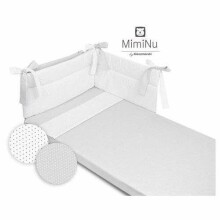 MimiNu Art.12936 Bērnu gultiņas aizsargapmale Minky 360cm