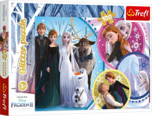 Trefl Frozen Art.129437 Mirdzoša puzle ,100 gab