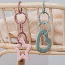 Bibs Baby Bitie Stars Art.129619 Blue  Прорезыватель для зубов