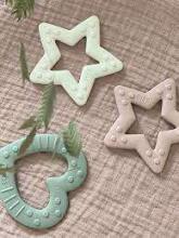 Bibs Baby Bitie Stars Art.129620 Ivory
