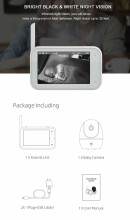 Baby Monitor Digital  Art.ABM200 Video-aukle ar LCD displeju