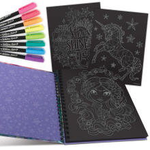 NEBULOUS STARS krāsojamā grāmata Black Pages, 11111