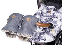 Huppa Gluuv Art.81750020-00048 Grey Silta roku mufta