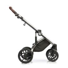 NordBaby Active Plus  Bronze frame  Art.257354 Black Jacquard  Детская модульная коляска 2 в 1 (сделано в Скандинавии)