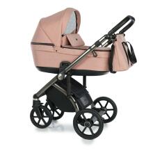 NordBaby Active Plus  Bronze frame  Art.257354 Black Jacquard  Детская модульная коляска 2 в 1 (сделано в Скандинавии)