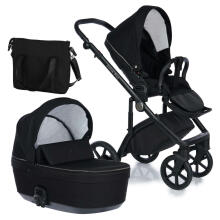 NordBaby Active Plus Granite Black Art.129830 Brilliant Black   Детская модульная коляска 2 в 1 (сделано в Скандинавии)