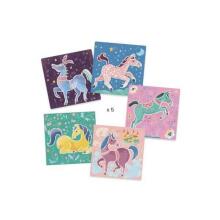 Djeco Horses Art.DJ08915 Komplekts:5 trafareti –Zirgi