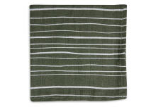 La bebe™ Muslin Mouth Cloth Stripe & Olive Leaf Green GOTS Art.537-848-66094 - Augstākās kvalitātes muslina autiņš sejai, 1 gb. ( 31x31 cm)