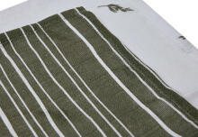 La bebe™ Muslin Mouth Cloth Stripe & Olive Leaf Green GOTS Art.537-848-66094 - Augstākās kvalitātes muslina autiņš sejai, 1 gb. ( 31x31 cm)
