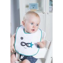 Jollein Terry Bib Superheroes Art.029­-864­-65133  Bērnu lacīte / priekšautiņš vidējais frote ūdensnecaurlaidīgs,2 gab