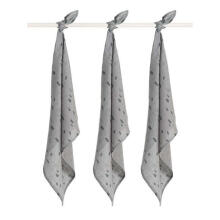 Jollein Muslin Spot Grey  Art.535-­855­-65347 Augstākās kvalitātes muslina ietināšanas autiņš no bambusa, 3 gb. (70x70 cm)
