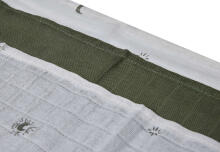 Jollein Muslin Mouth Cloth Stargaze Leaf Green Art.537-848-66091 - Augstākās kvalitātes muslina autiņš sejai, 3 gb. ( 31x31 cm)