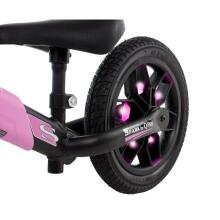 Aga Design Spark Led Art.129985 Pink  Детский велосипед - бегунок с металлической рамой и подсветкой