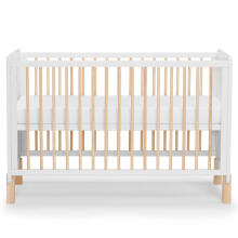 Kinder Kraft Nico  Art.KFNICO0MWHT0000 White   детская кроватка с матрасом 120x60см