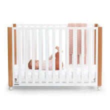 Kinder Kraft Koya Art.KFKOYA00WHT0000 White   детская кроватка с матрасом 90*60 см