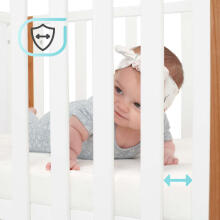 Kinder Kraft Koya Art.KFKOYA00WHT0000 White   детская кроватка с матрасом 90*60 см