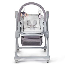 KinderKraft'21 Lastree Art.KHLAST00GRY0000 Grey Многофункциональный шезлонг и стульчик для кормления