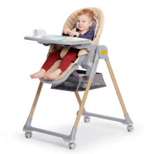 KinderKraft'21 Lastree Art.KHLAST00GRY0000 Grey Многофункциональный шезлонг и стульчик для кормления