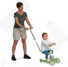 Mondo Scribble 5 in 1 Scooter Art.28574  Green  Трехколесный самокат c ручкой 5 в 1