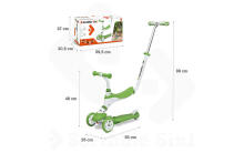 Mondo Scribble 5 in 1 Scooter Art.28572 Blue Skrejritenis ar rokturi 5 in1