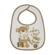 Lorelli Bib Art.1026010  Детский нагрудник фроте на липучке (слюнявчик) 0+ (3шт.)