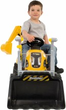 SMOBY traktors Builder Max dzeltens, 7600710301