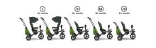 Lionelo Tris Art.131605 Green Lime   Детский Трехколесный велосипед 2in1