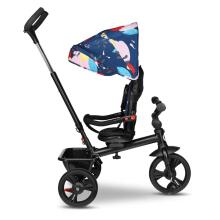 Lionelo Haari Art.131606 Blue Navy Bērnu trīsritenis ar rokturi un jumtiņu