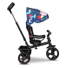 Lionelo Haari Art.131606 Blue Navy Bērnu trīsritenis ar rokturi un jumtiņu