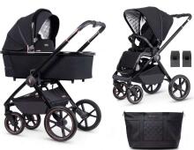 Venicci Tinum SE Art.131700 Stylish Black  Универсальная коляска 2 в 1