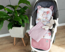 Baby Love Premium Baby Set  Art.131739 Peonie Комплект:мягкий вкладыш  для коляски/подушка/ одеяло (плед)