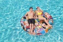 BESTWAY peldriņķis Pop Art Pool Island, diametras 1.88m, 43264