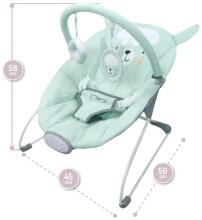 Momi Bouncer Glossy Lama Art.BULE00005 Modern rocking chair with music and vibration