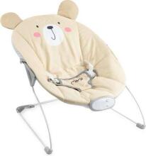 Momi Bouncer Glossy Bear Art.131975 Stilīgs mazuļu šūpuļkrēsls ar mūziku un vibrāciju