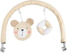 Momi Bouncer Glossy Bear Art.131975 Stilīgs mazuļu šūpuļkrēsls ar mūziku un vibrāciju