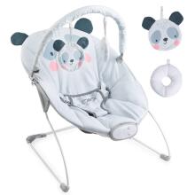 Momi Bouncer Glossy Panda Art.BULE00003  Modern rocking chair with music and vibration