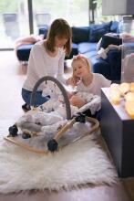 Momi Lumiwood Bouncer  Art.BULE00009 Star  Стильный детский шезлонг
