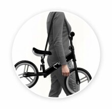 MoMomi  Balance Bicycle Nash Art.131995 Black Детский велосипед - бегунок с металлической рамой