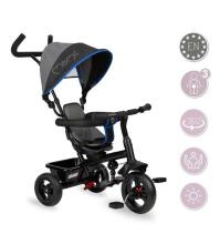 Momi Iris  Art.132007 Cobalt Bērnu trīsritenis ar rokturi un jumtiņu 5 vienā
