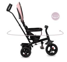 Momi Iris  Art.132008 Pink Bērnu trīsritenis ar rokturi un jumtiņu 5 vienā