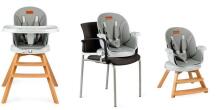 Momi Woodi Art.132023 Navy Blue  Детский стульчик для кормления 3 в 1