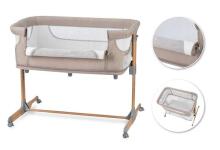 Momi Smart Bed  Art.LOZE00001 Beige  Bērnu gultiņa/šūpulītis 4 in 1