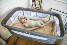 Momi Smart Bed  Art.LOZE00001 Beige Кроватка для комфортного совместного сна 4 в 1