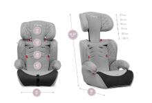 Momi Axo Art.132037 Grey Autosēdeklītis 9-36 kg