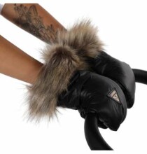 Junama Glitter Gloves  Art.132212 Silver Теплая муфта-рукавицы для рук