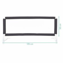 Fillikid Bed Rail Art.290-60-60 Dark Grey Защитный барьер для кроватки 135 x 50см